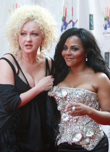 Lil Kim and Cindi Lauper