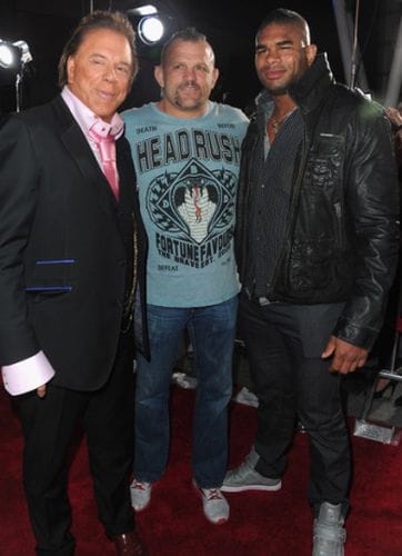 Mickey Rourke Chuck Lidell Alastair Overeem