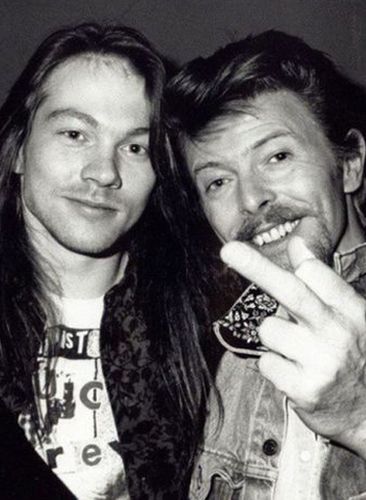 Axl Rose and David Bowie