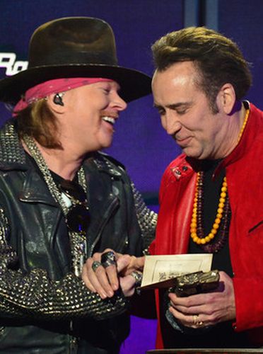 Axl Rose and Nicolas Cage