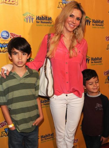 Brandi Glanville with Sons