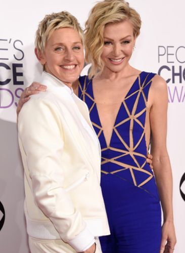 Portia De Rossi and Ellen Degeneres