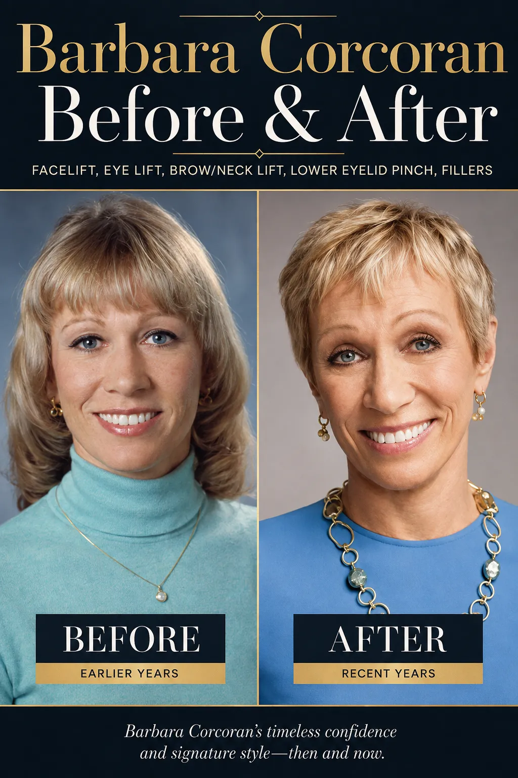 Barbara Corcoran Before and After Barbara Corcoran Before And After