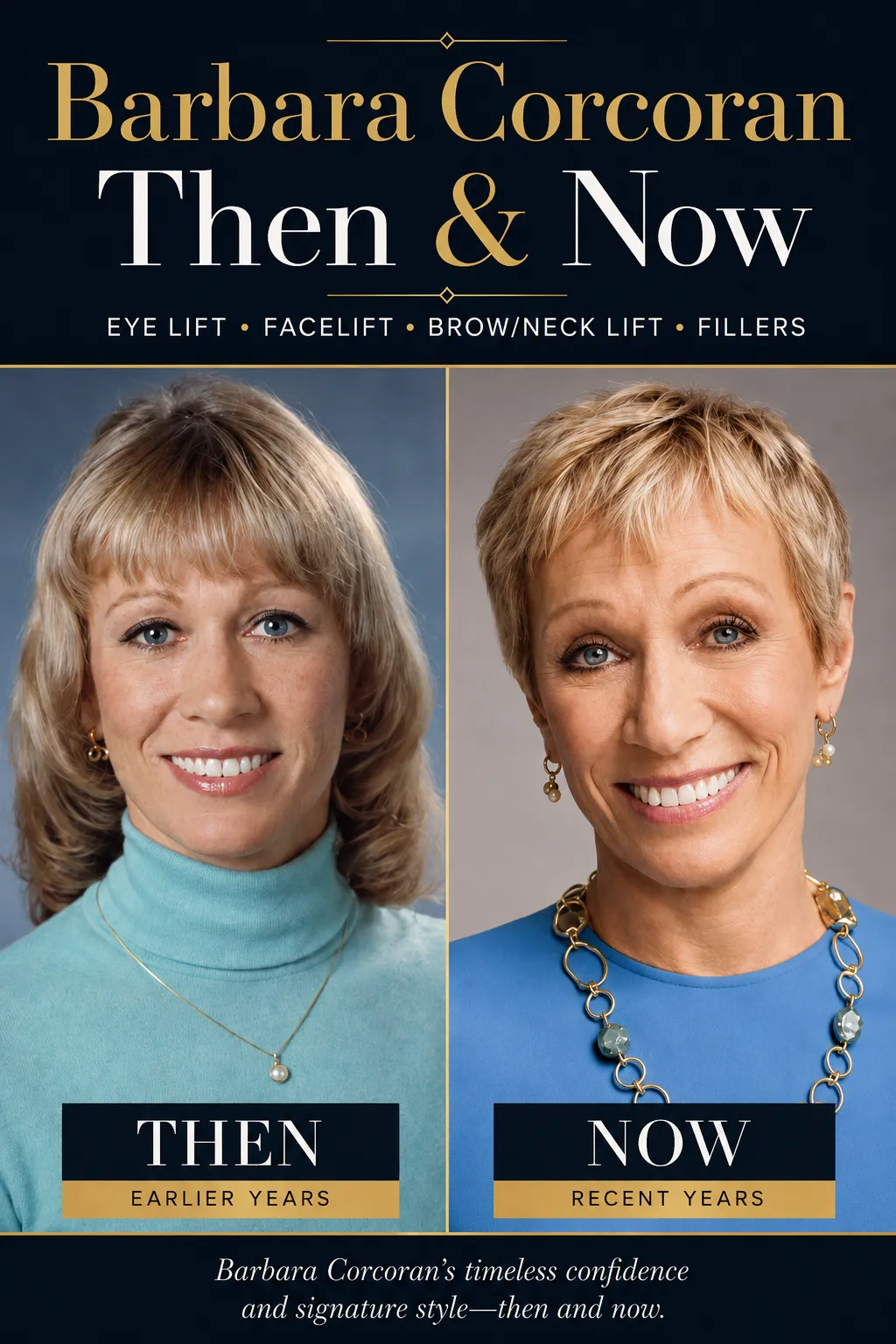 Barbara Corcoran Cosmetic Procedures Then and Now