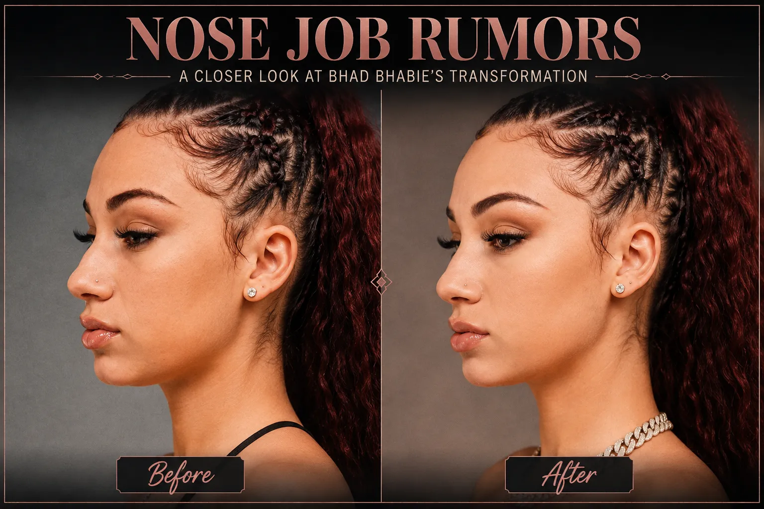 Bhad Bhabie Nose Job Plastic Surgery