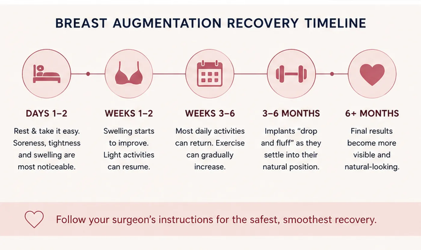 Breast Augmentation Recovery Timeline Breast Augmentation Recovery Timeline
