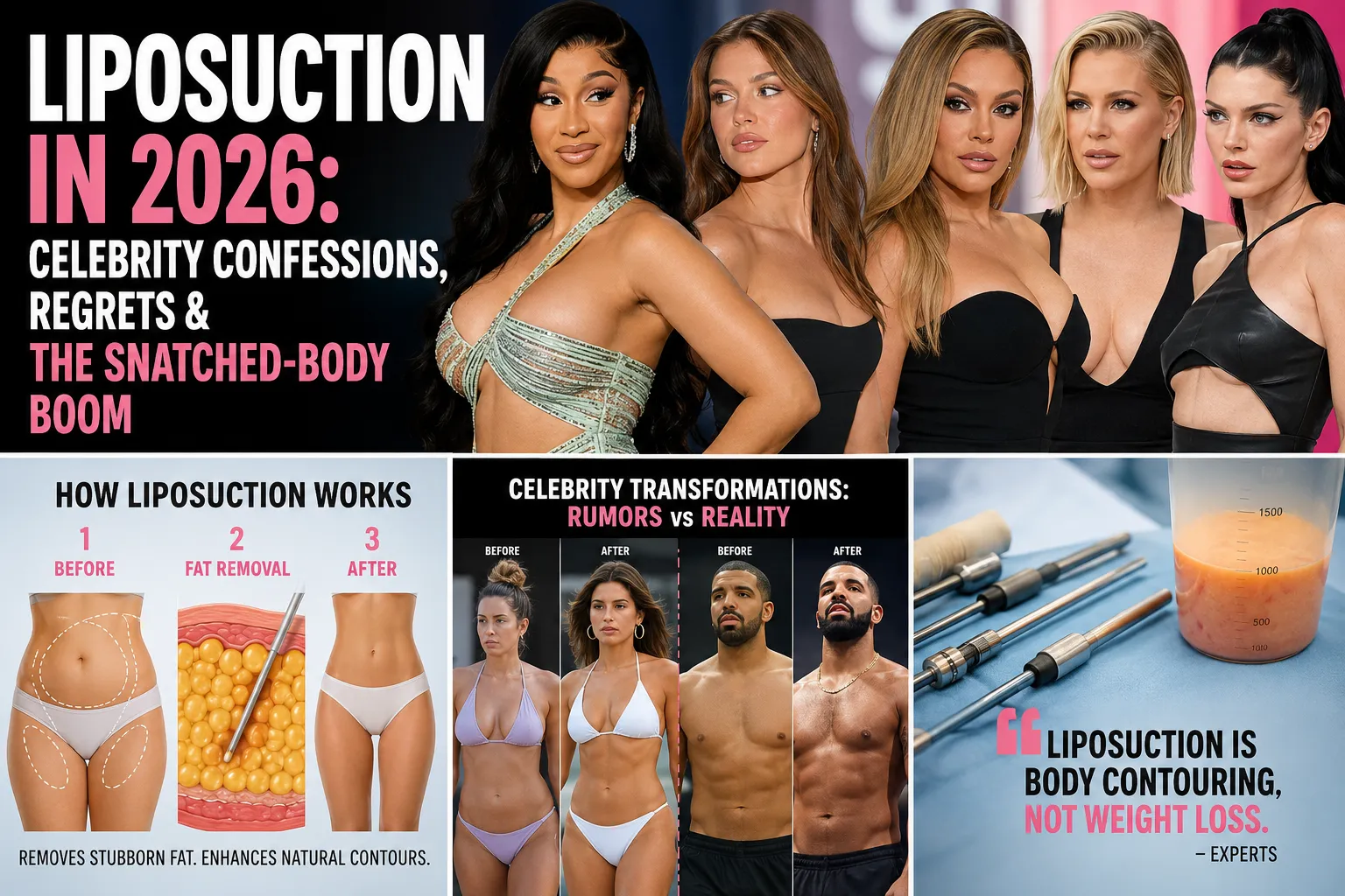 Celebrity Liposuction Confessions & Regrets 2026 Celebrity Liposuction Confessions Regrets 2026
